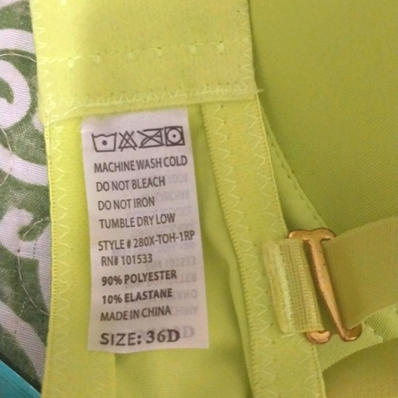 🔵BOGO FREE🔵 Neon Yellow Padded Bra 36D - Picture 4 of 4